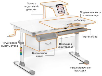 Детский стол Mealux Evo-40
