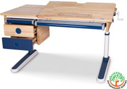 Детская парта Mealux Premium Oxford Wood Lite с тумбой