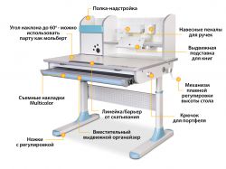 Детский стол Mealux Edmonton Multicolor